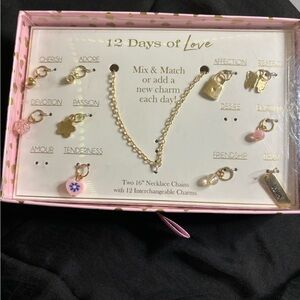 12 Days of Love Gold Necklace Set